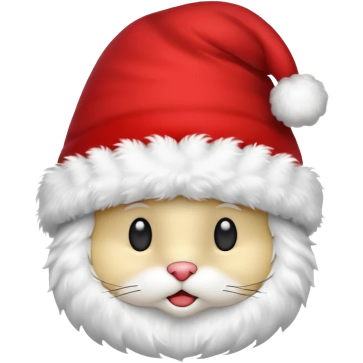 un chapeau de noel emoji