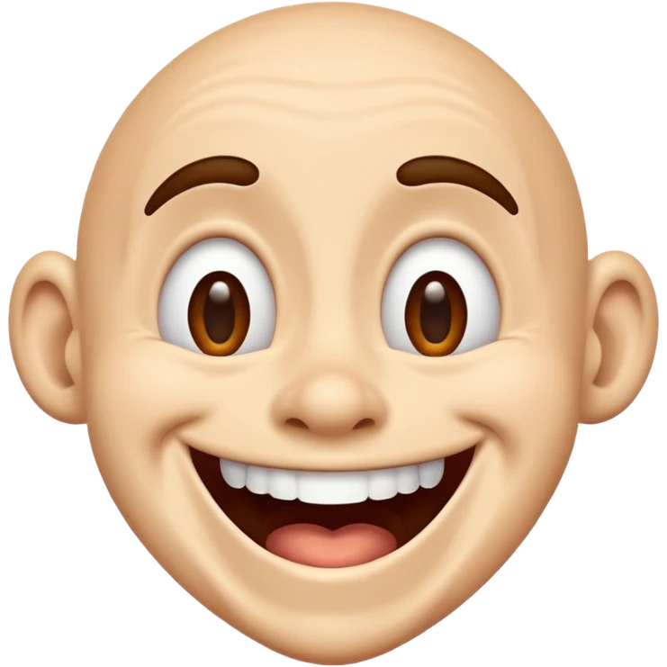 goofy laughing face emoji