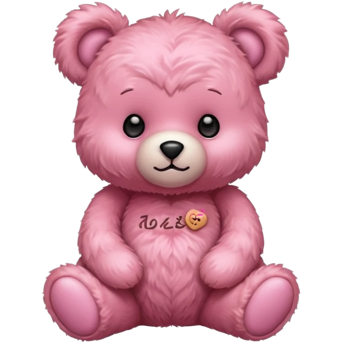 Yumuş yumuş pembe ayıcık  emoji
