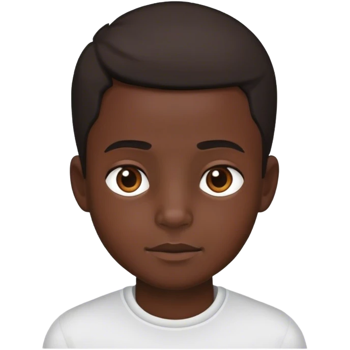 portrait of dark-skinned boy emoji