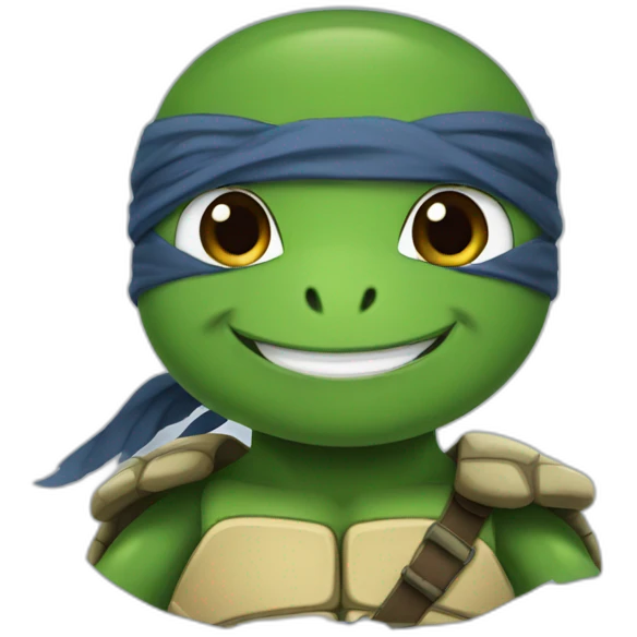 teenage turtle ninja leonardo emoji
