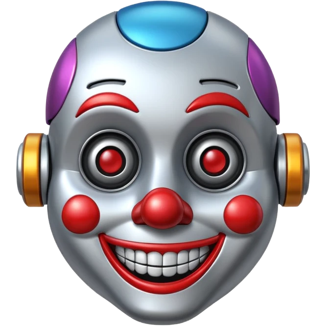 A robot clown emoji