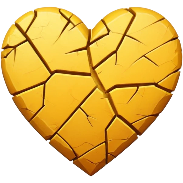 Broken yellow heart emoji emoji