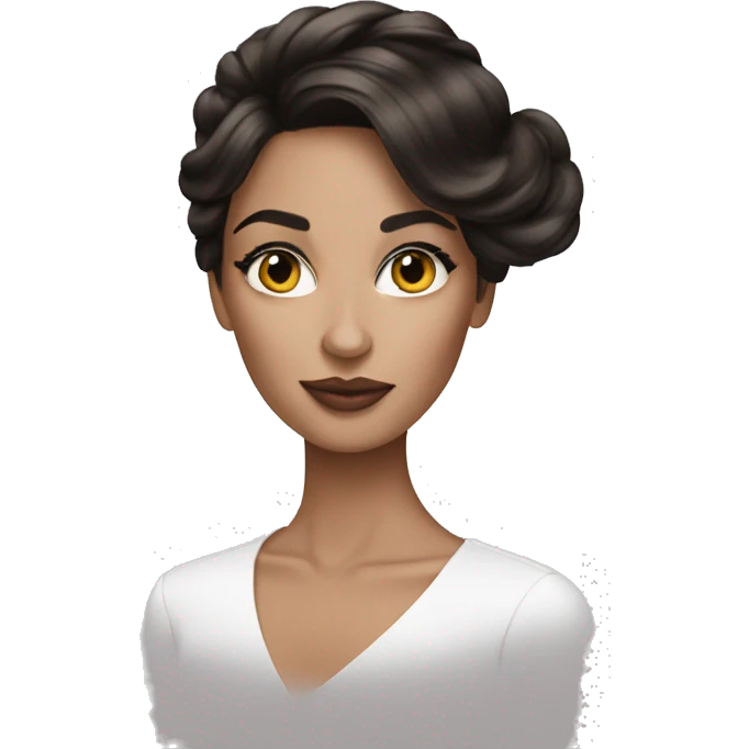 Women brunette with dior  emoji