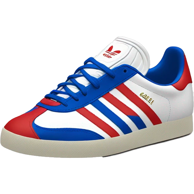 Adidas gazelle red white blue emoji