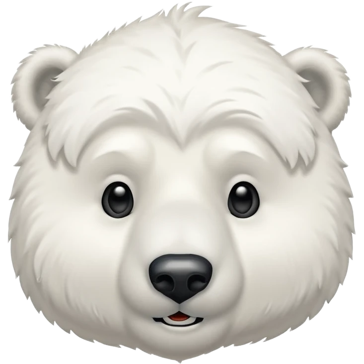 Puedes hacer a un oso polar que cierre un ojo y el otro lo tenga abierto de esta manera 😉 emoji