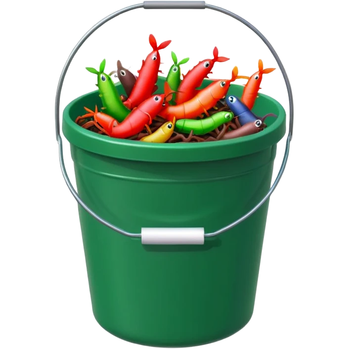 fake bait bucket fishing emoji