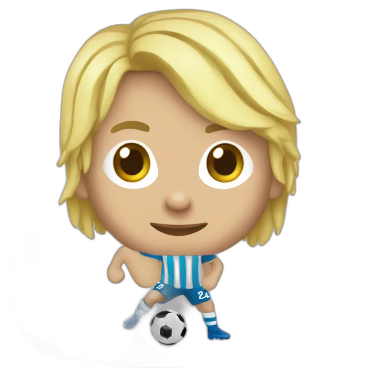 psv player kicking blonde emoji