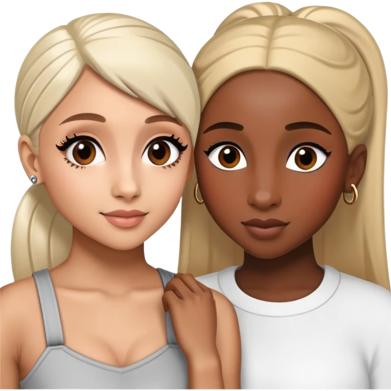 ariana grande and cynthia erivo  emoji