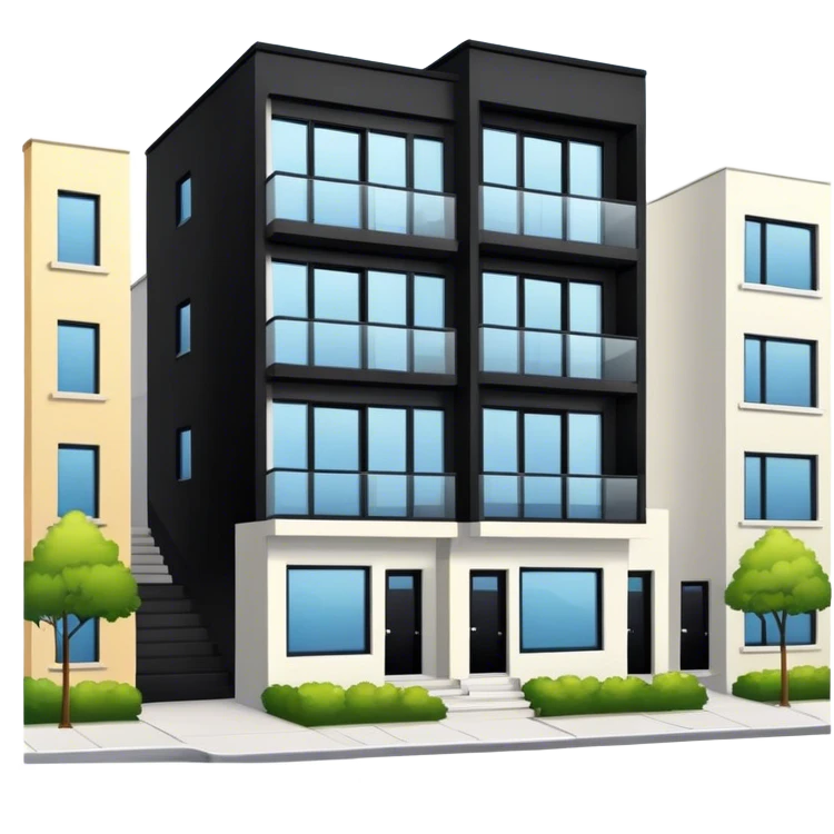 3 floors modern townhome emoji