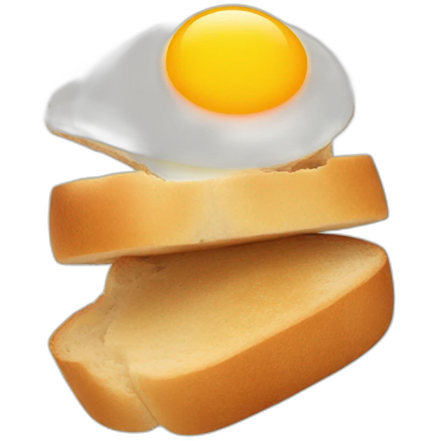 Egg on a bread emoji