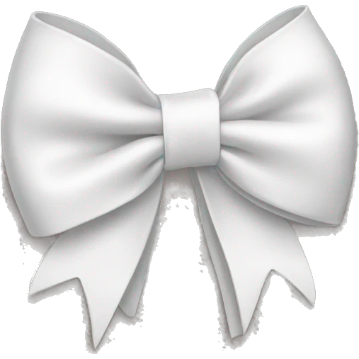 white bow emoji