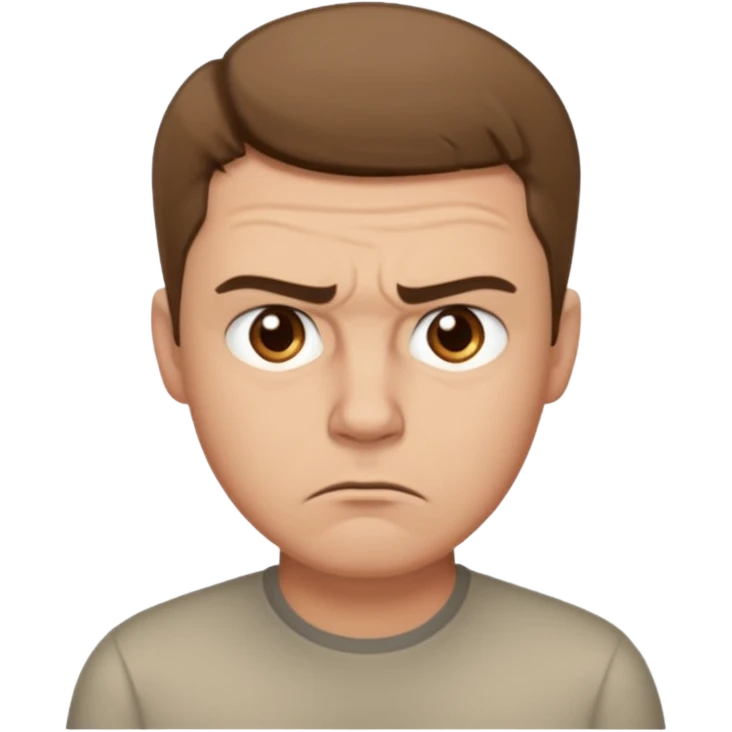 man annoyed emoji
