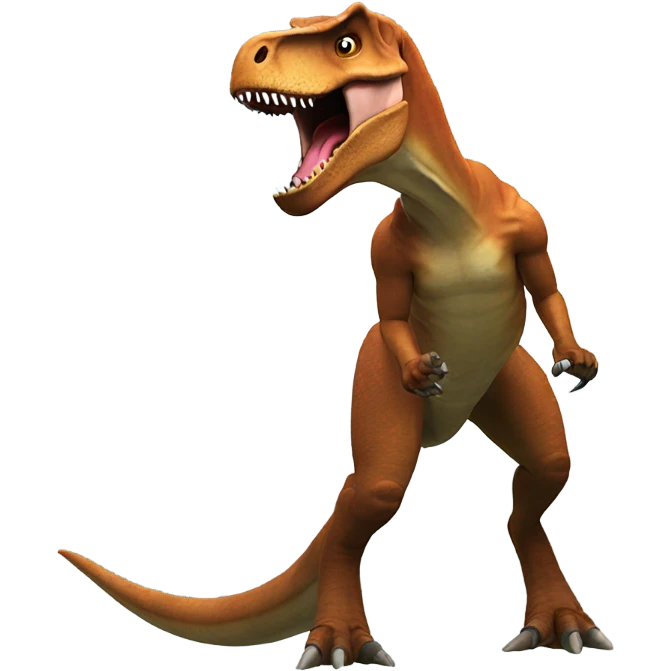 T. rex playing Roblox emoji