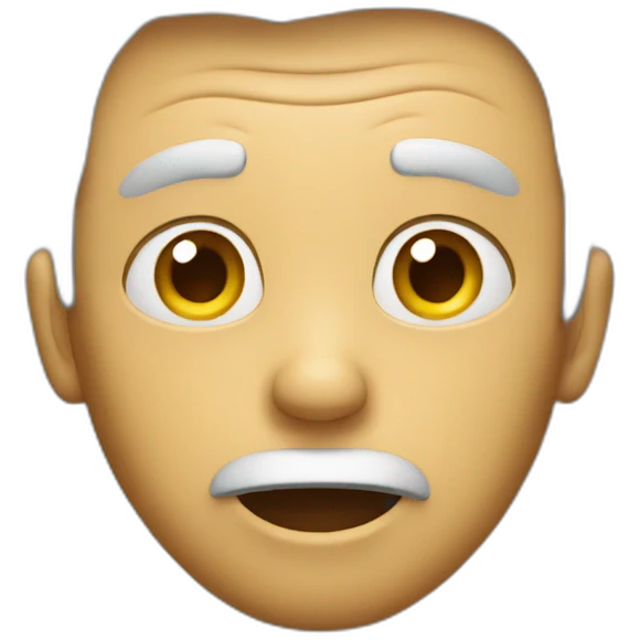 surprised man emoji