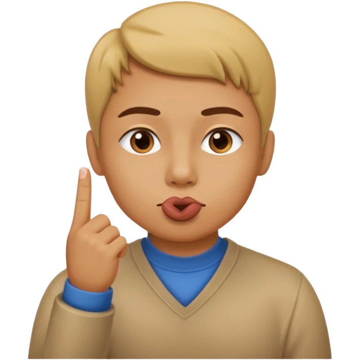 un banco y una persona haciendo gesto de silencio emoji