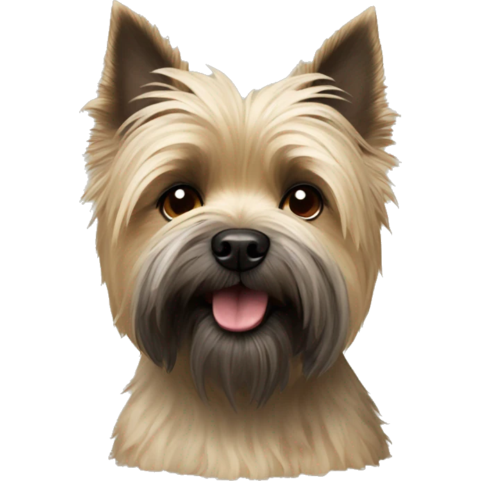 Cairn terrier with shitzu emoji