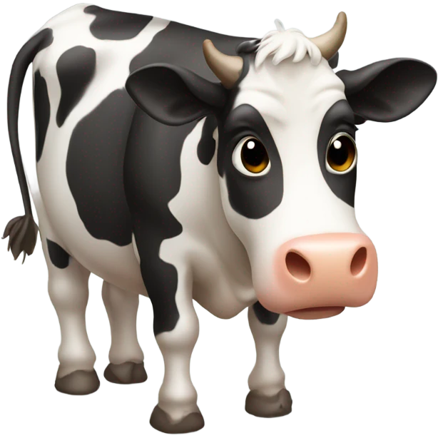 Cow pooping emoji
