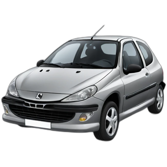 Peugeot 206 plus noire emoji