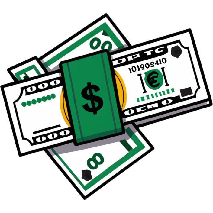 money with a bow emoji