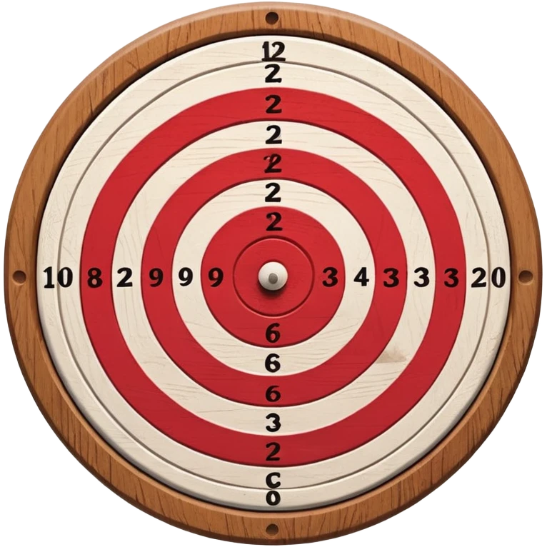 Red-white bullseye target board emoji