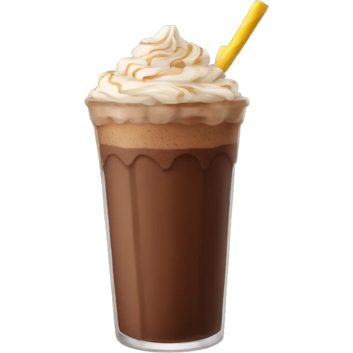 Chocolate frappe emoji