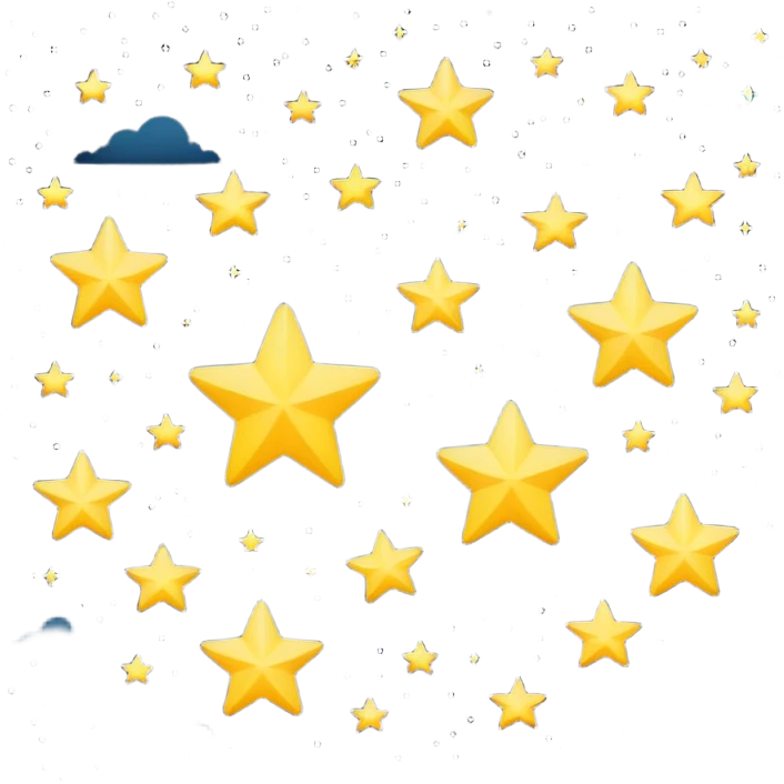 Stars in the night sky emoji