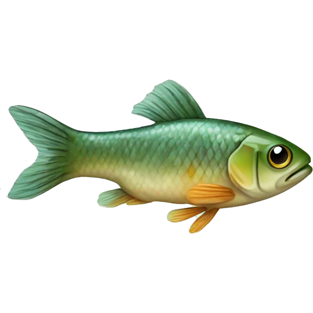 small freshwater fish found in diches and paddy fields in asia emoji