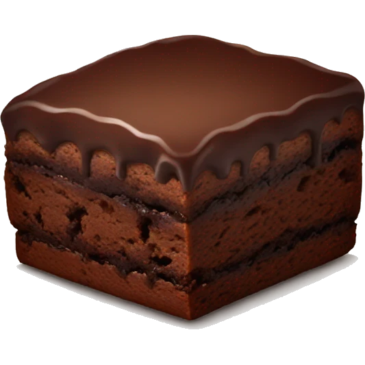 chocolate brownie  emoji