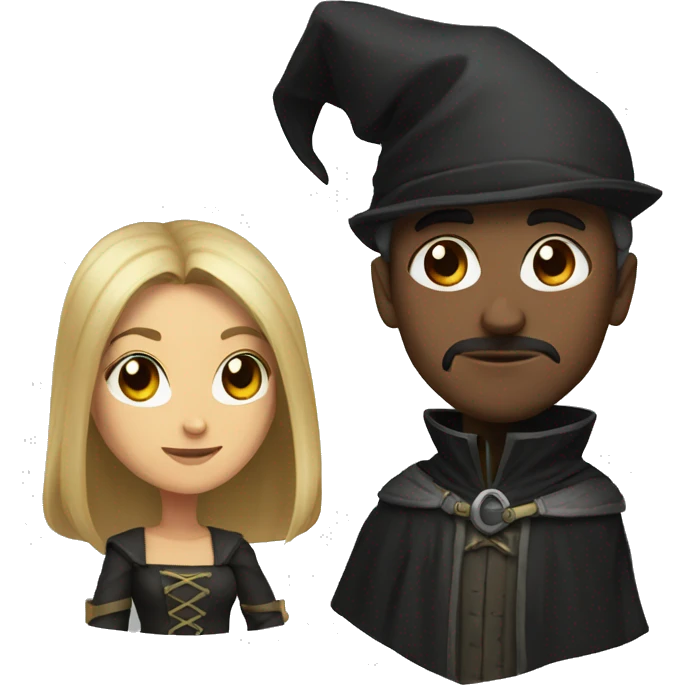Inquisitor and witch emoji