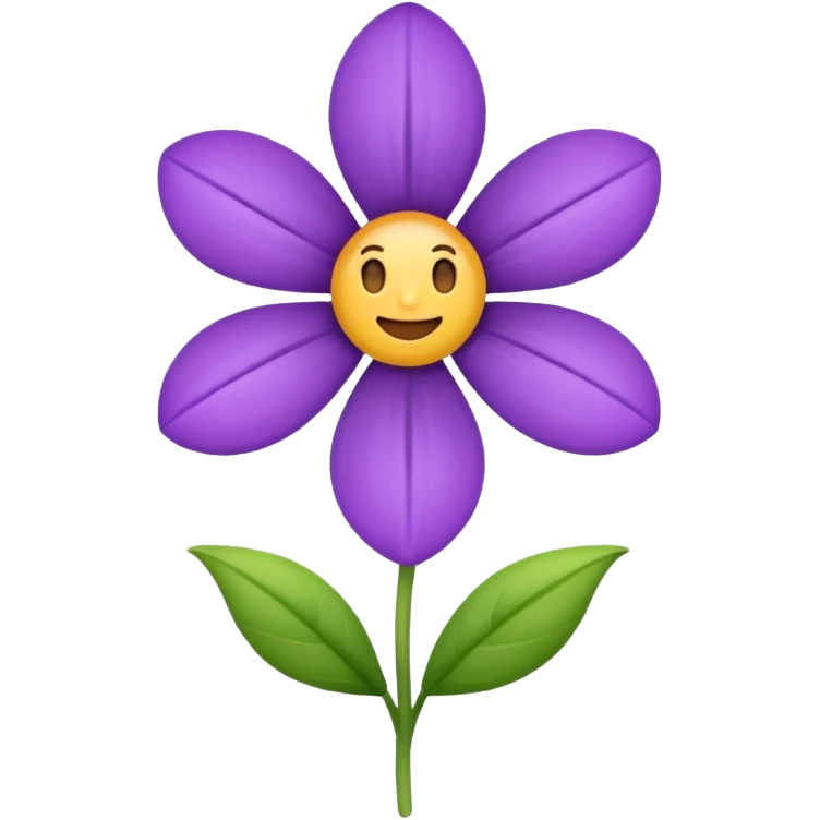 Emoji fleur violet emoji