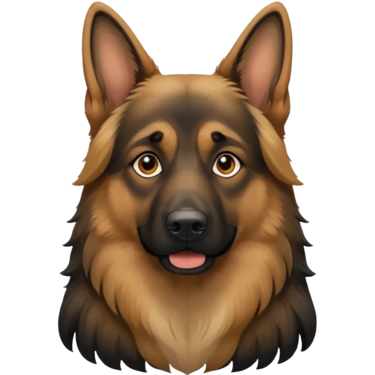 Long haired German shepherd emoji