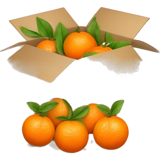 Box with clementines  emoji