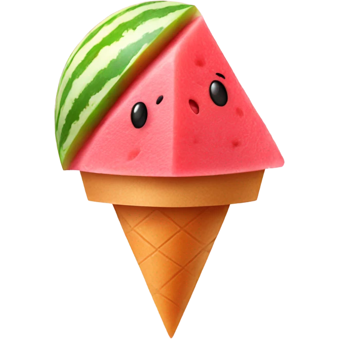 Watermelon sorbet emoji