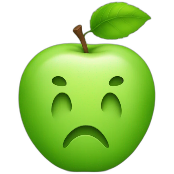 green apple emoji