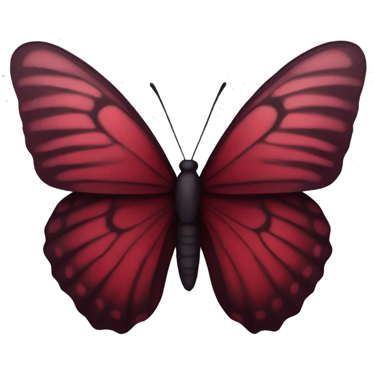 Dark red butterfly  emoji