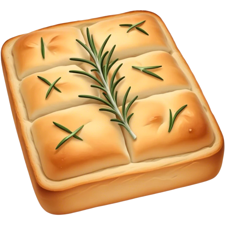 Rosemary focaccia emoji