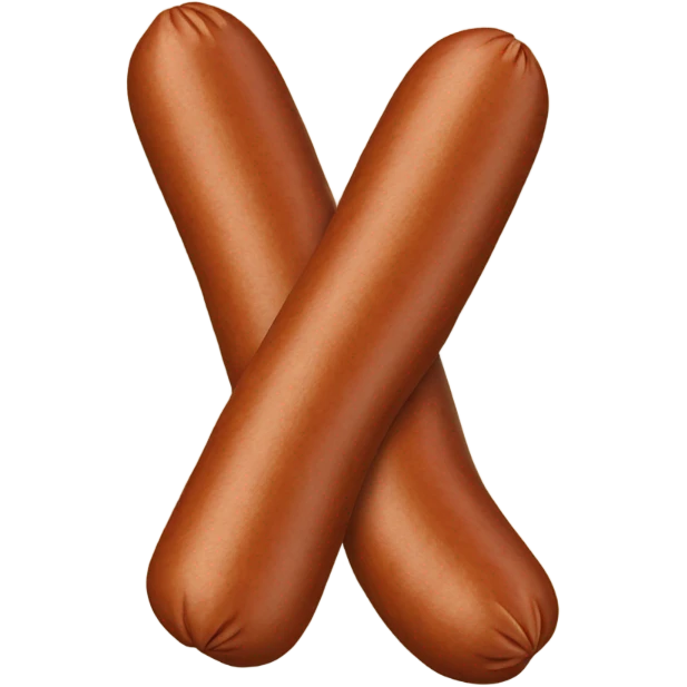 Crossed sausage emoji