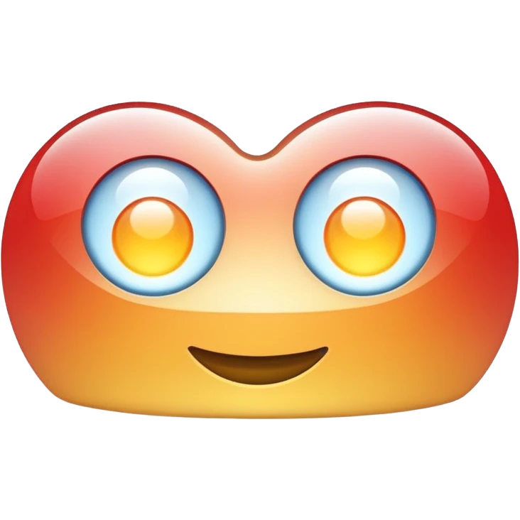 high beam car headlights, rounded icon, soft glossy finish, subtle gradients, clean and minimal, semicircle with long lines pointing right, Apple emoji style emoji