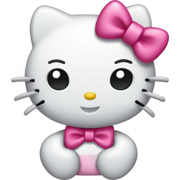 Hello kitty with a bow  emoji