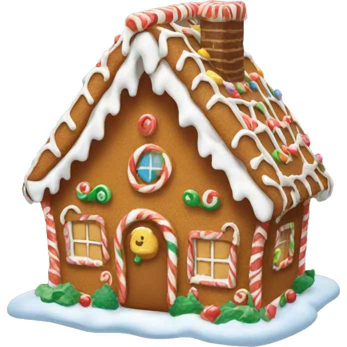 gingerbread house emoji