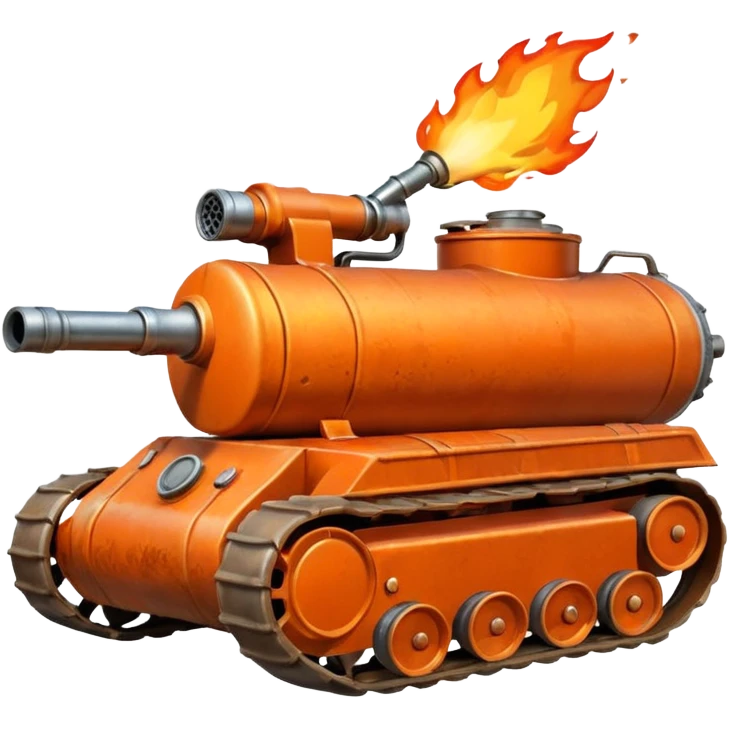 flame thrower with tank emoji
