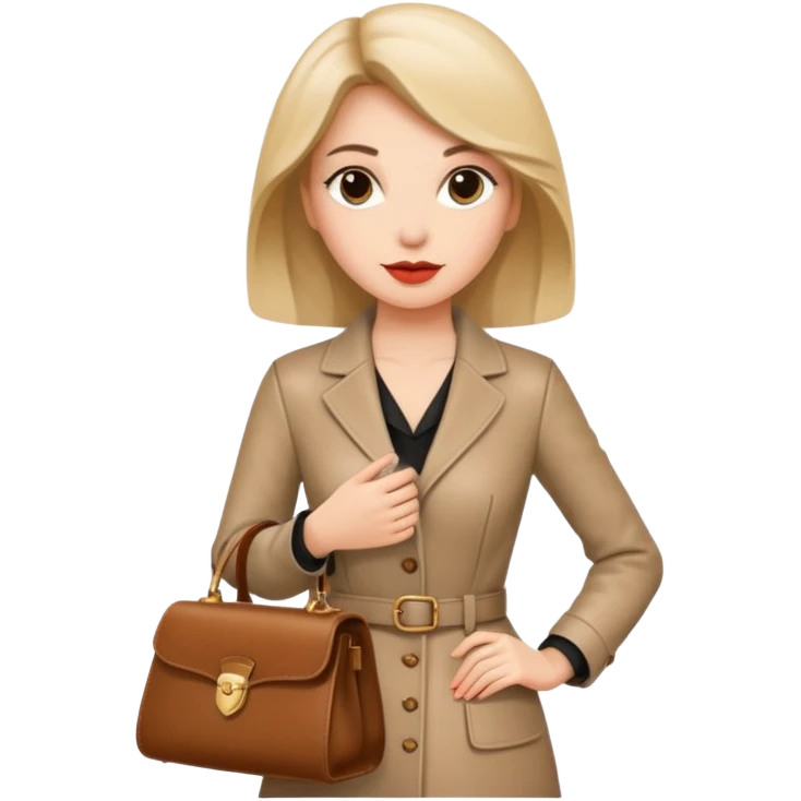 italian fashion with bag emoji