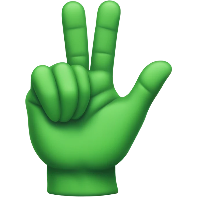 green hand thumbs down emoji