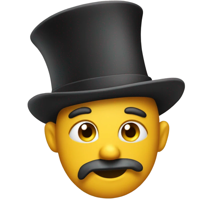 skibidi toilet wearing tophat emoji