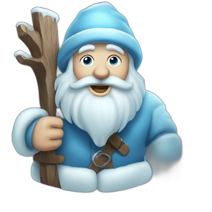 cool Father Frost Rock sign emoji