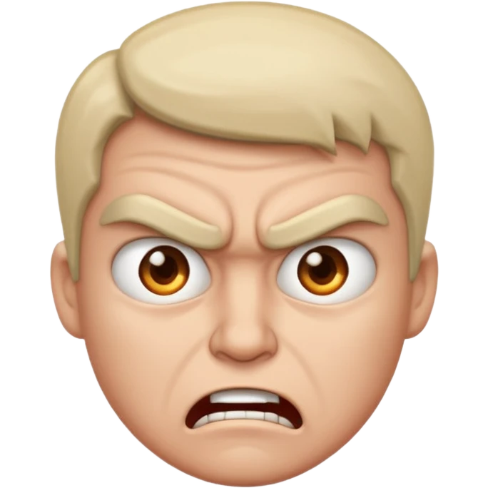 Angry confused emoji