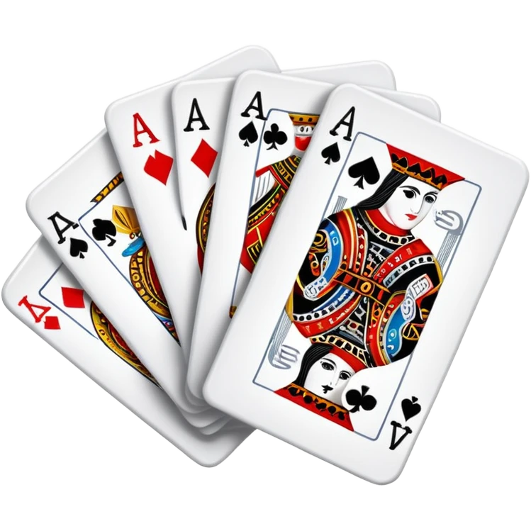Canasta card game with red and black cards and melds emoji