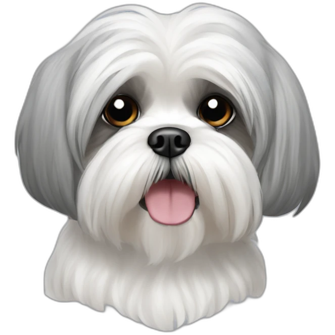Maltese Shih Tzu Grey emoji