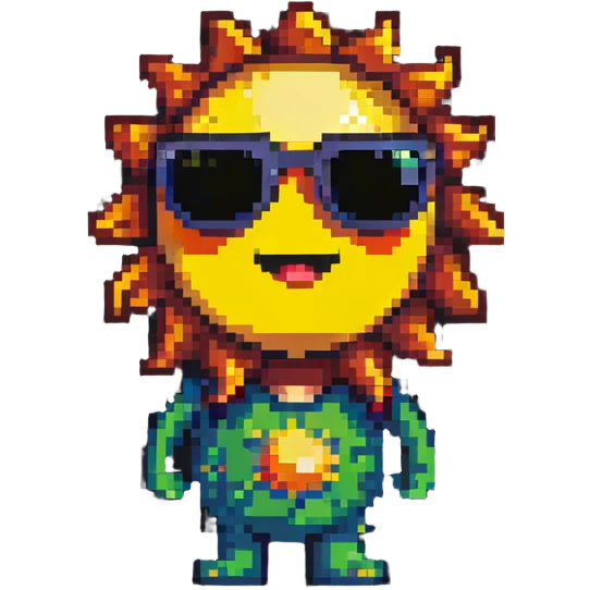 sun with sunglasses emoji